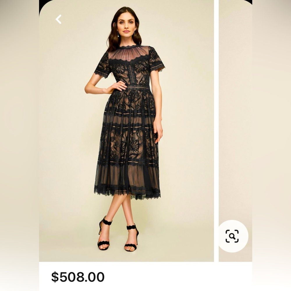 Tadashi Shoji lace dress.